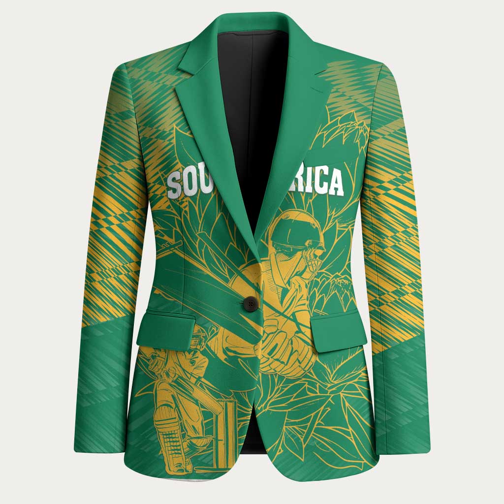 Cricket South Africa Custom Blazer Green Version Proteas