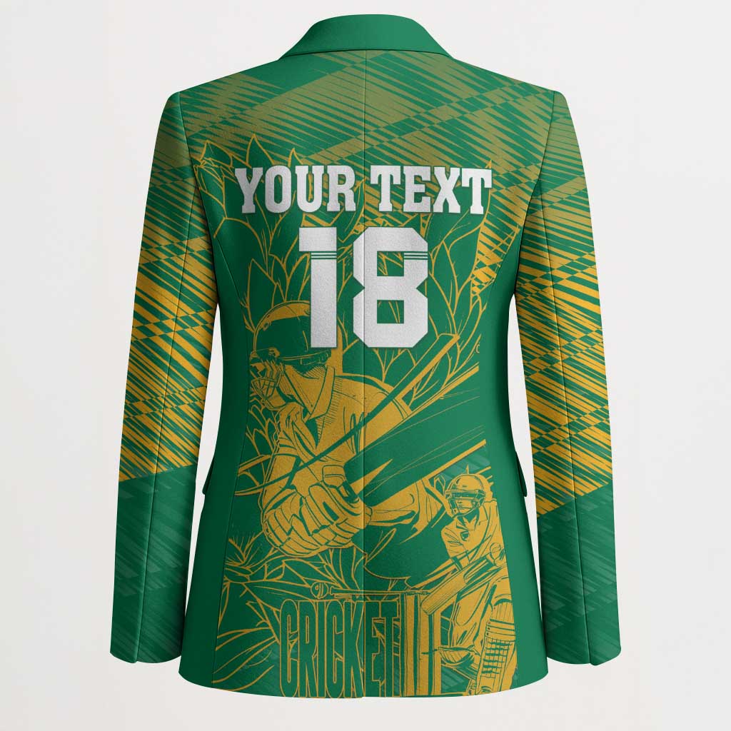 Cricket South Africa Custom Blazer Green Version Proteas