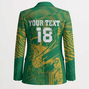 Cricket South Africa Custom Blazer Green Version Proteas