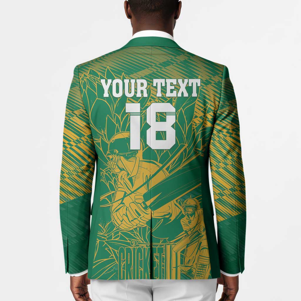 Cricket South Africa Custom Blazer Green Version Proteas