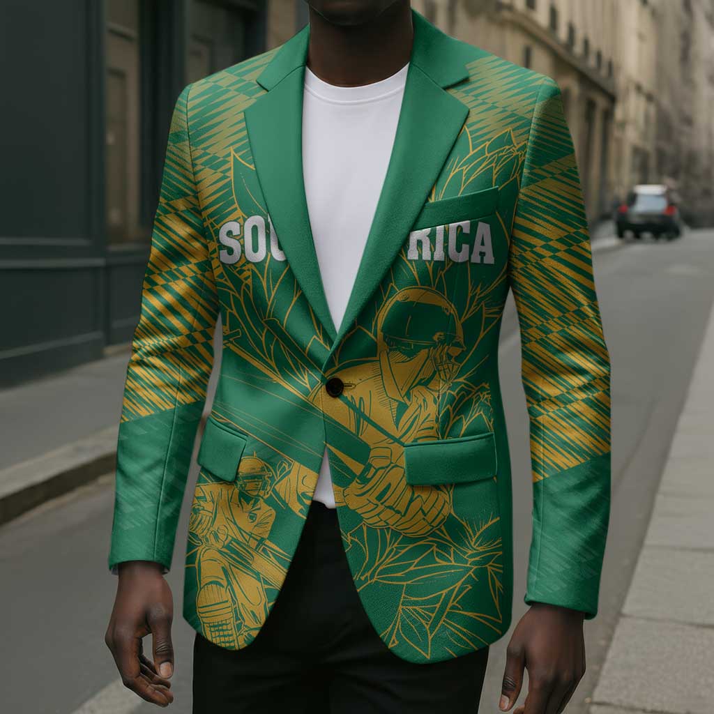 Cricket South Africa Custom Blazer Green Version Proteas