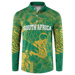 Cricket South Africa Custom Button Sweatshirt Green Version Proteas