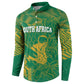 Cricket South Africa Custom Button Sweatshirt Green Version Proteas