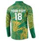 Cricket South Africa Custom Button Sweatshirt Green Version Proteas