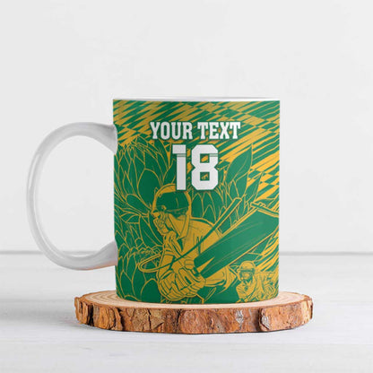 Cricket South Africa Custom Ceramic Mug Green Version Proteas
