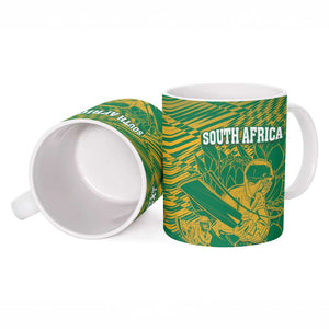 Cricket South Africa Custom Ceramic Mug Green Version Proteas