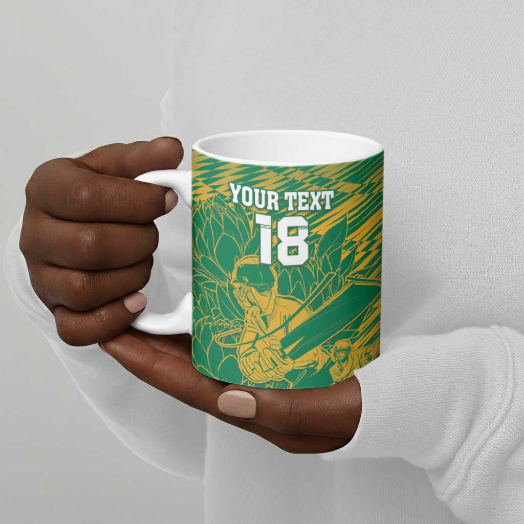 Cricket South Africa Custom Ceramic Mug Green Version Proteas