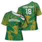 Cricket South Africa Custom Cross Shoulder Shirt Green Version Proteas