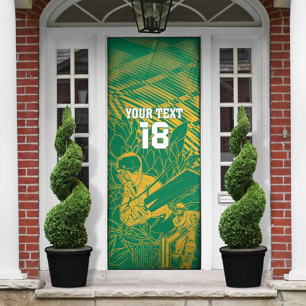 Cricket South Africa Custom Door Cover Green Version Proteas