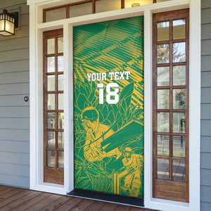 Cricket South Africa Custom Door Cover Green Version Proteas