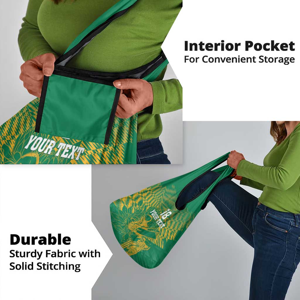 Cricket South Africa Custom Grocery Bag Green Version Proteas - African Pride