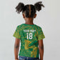 Cricket South Africa Custom Kid T shirt Green Version Proteas - African Pride