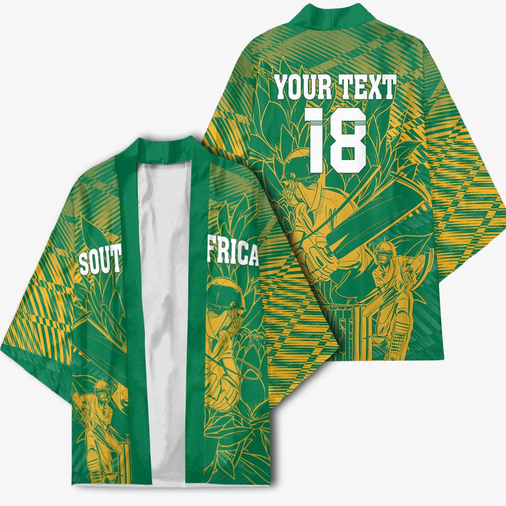 Cricket South Africa Custom Kimono Green Version Proteas