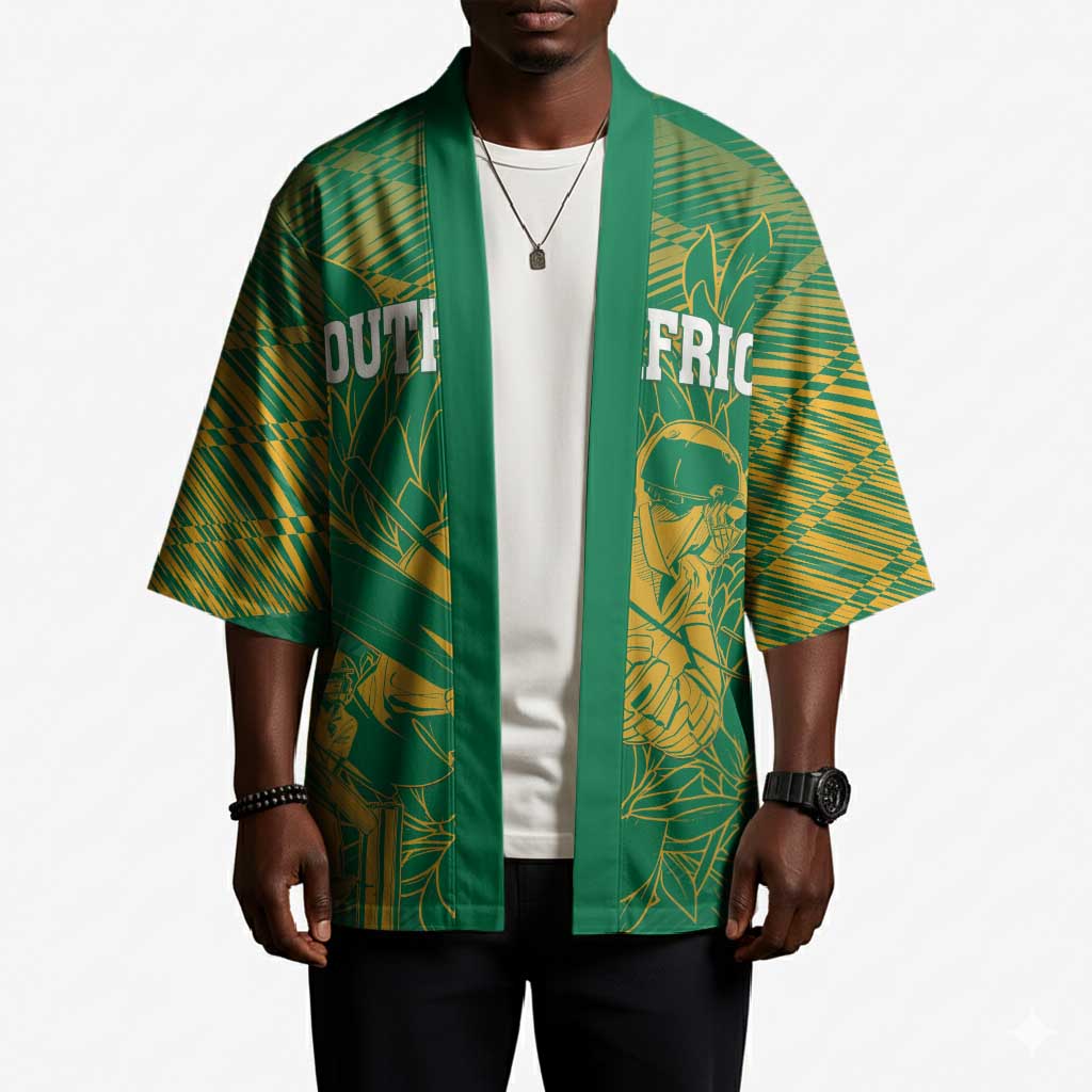 Cricket South Africa Custom Kimono Green Version Proteas