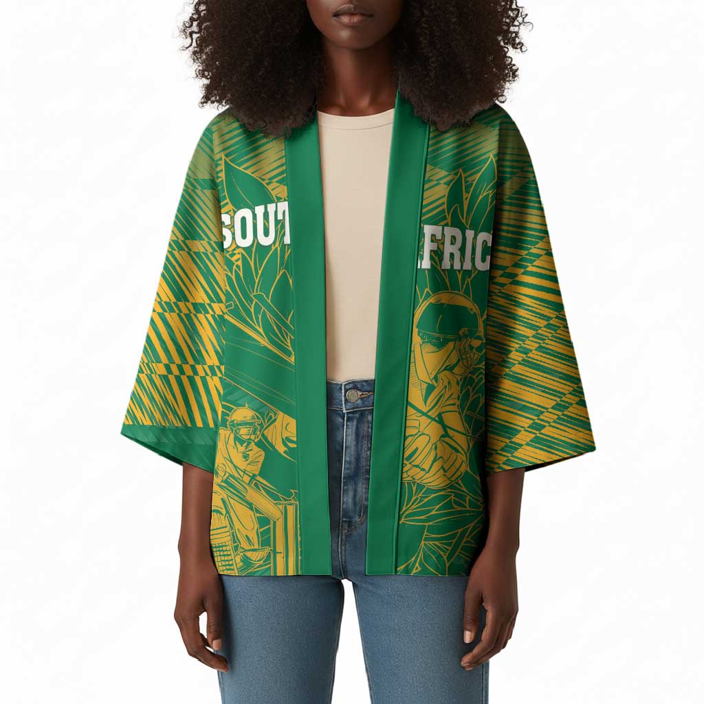 Cricket South Africa Custom Kimono Green Version Proteas