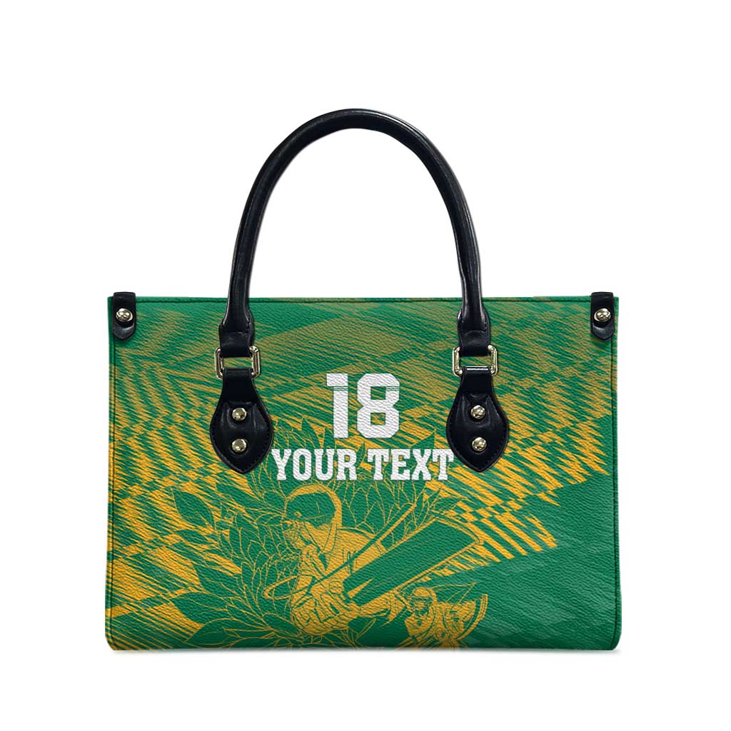 Cricket South Africa Custom Leather Bag Green Version Proteas
