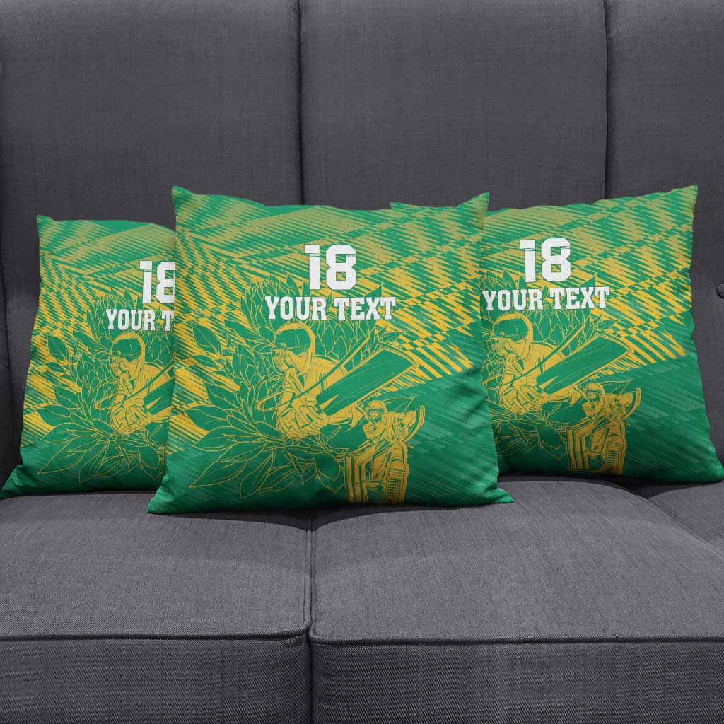 Cricket South Africa Custom Pillow Cover Green Version Proteas