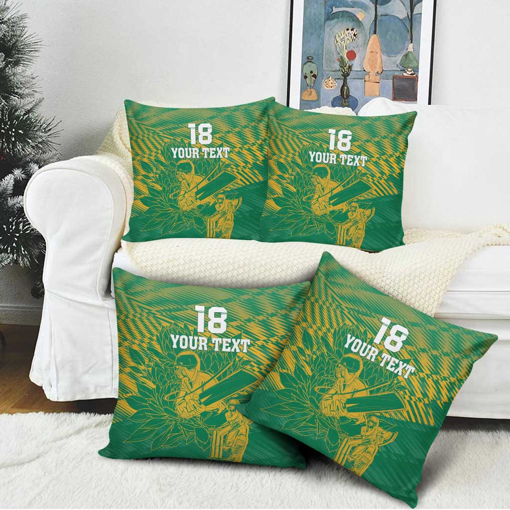 Cricket South Africa Custom Pillow Cover Green Version Proteas