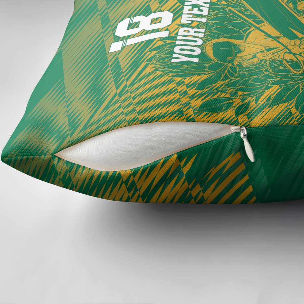Cricket South Africa Custom Pillow Cover Green Version Proteas