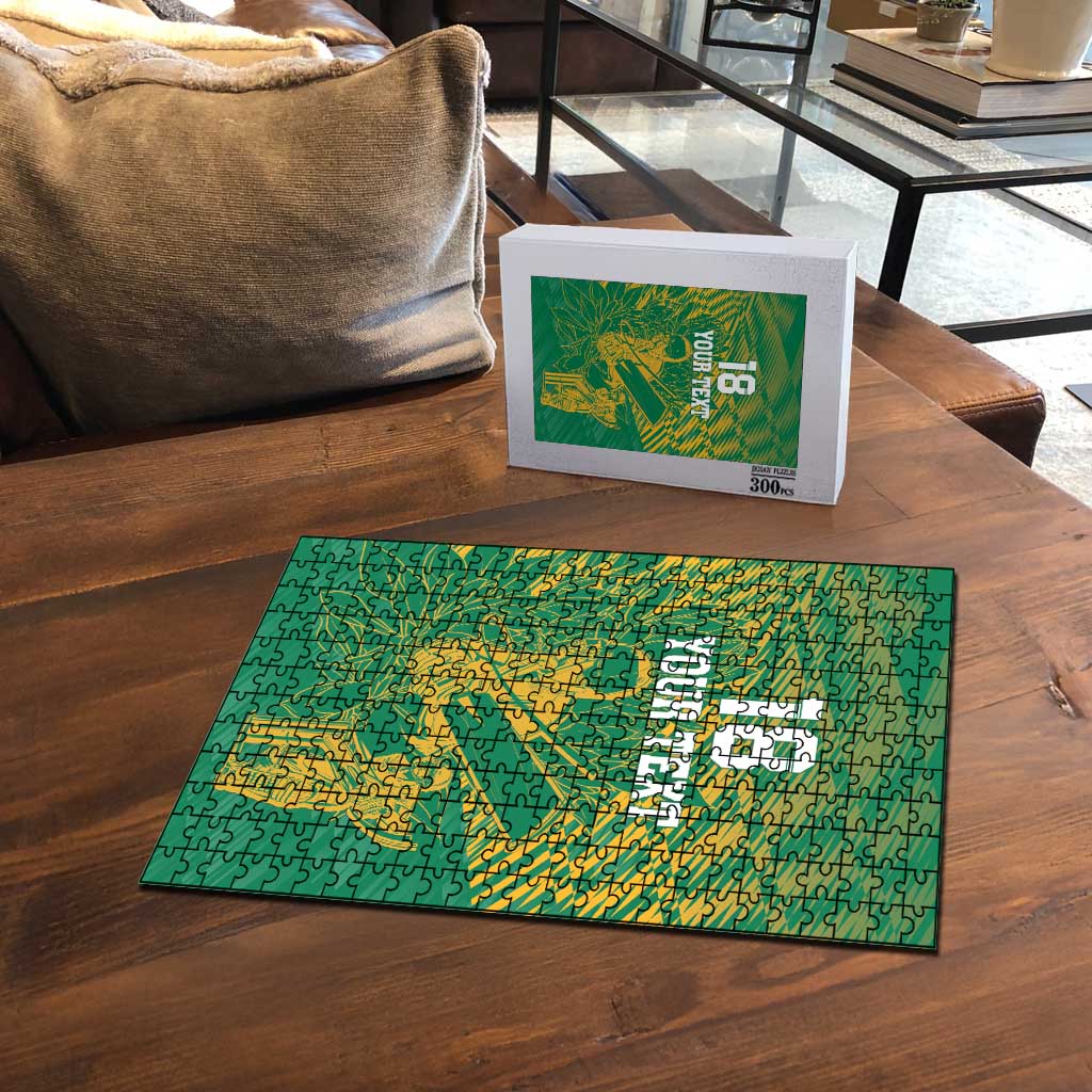 Cricket South Africa Custom Puzzle Green Version Proteas