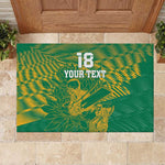 Cricket South Africa Custom Rubber Doormat Green Version Proteas - African Pride
