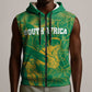 Cricket South Africa Custom Sleeveless Zip Hoodie Green Version Proteas - African Pride