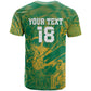 Cricket South Africa Custom T shirt Green Version Proteas - African Pride