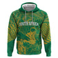 Cricket South Africa Custom Zip Hoodie Green Version Proteas - African Pride