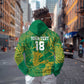 Cricket South Africa Custom Zip Hoodie Green Version Proteas - African Pride