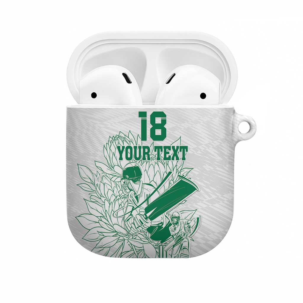 Cricket South Africa Custom AirPods Case White Version Proteas