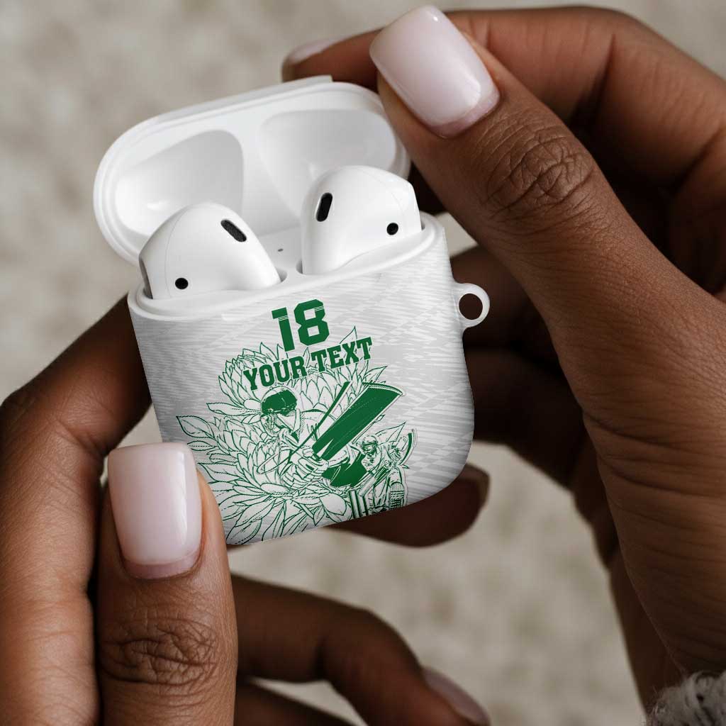 Cricket South Africa Custom AirPods Case White Version Proteas