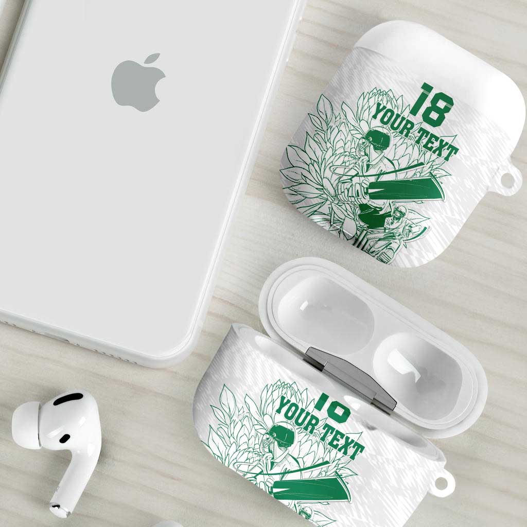 Cricket South Africa Custom AirPods Case White Version Proteas