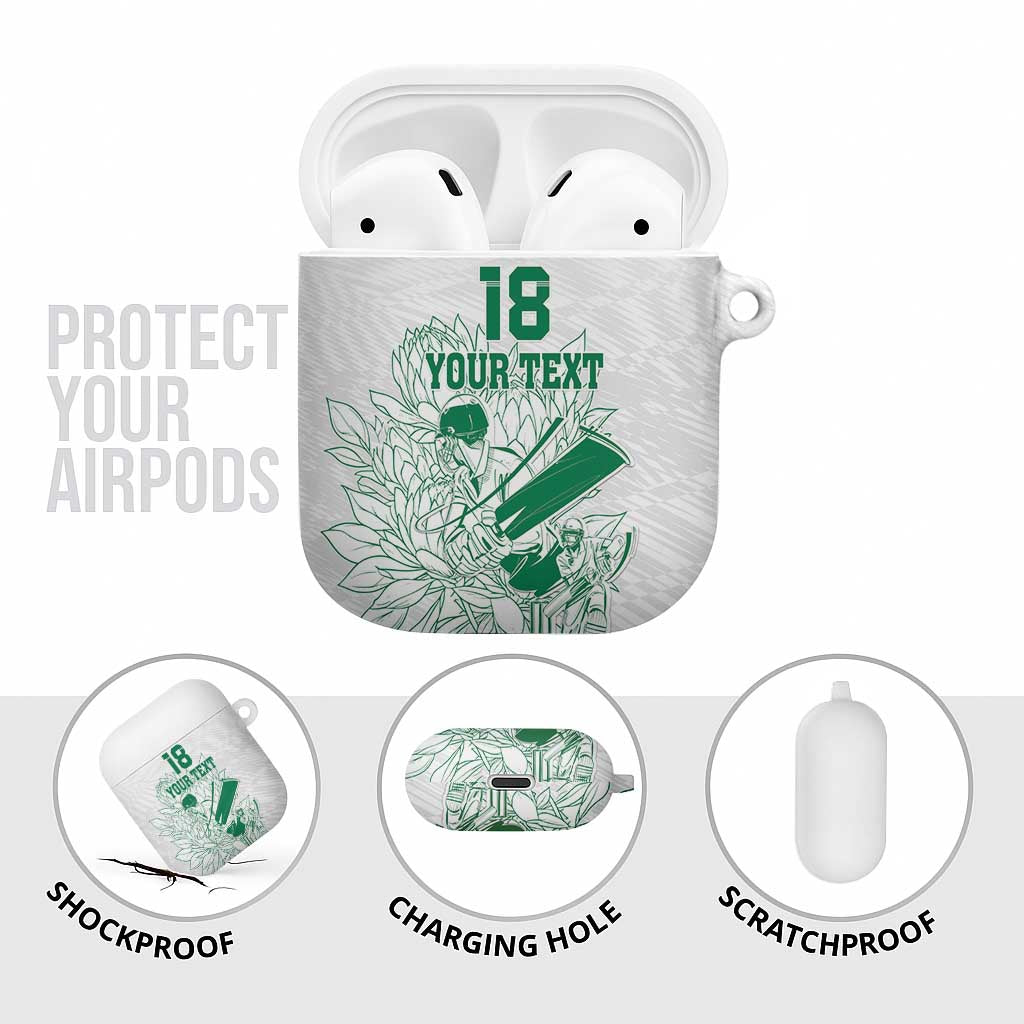 Cricket South Africa Custom AirPods Case White Version Proteas
