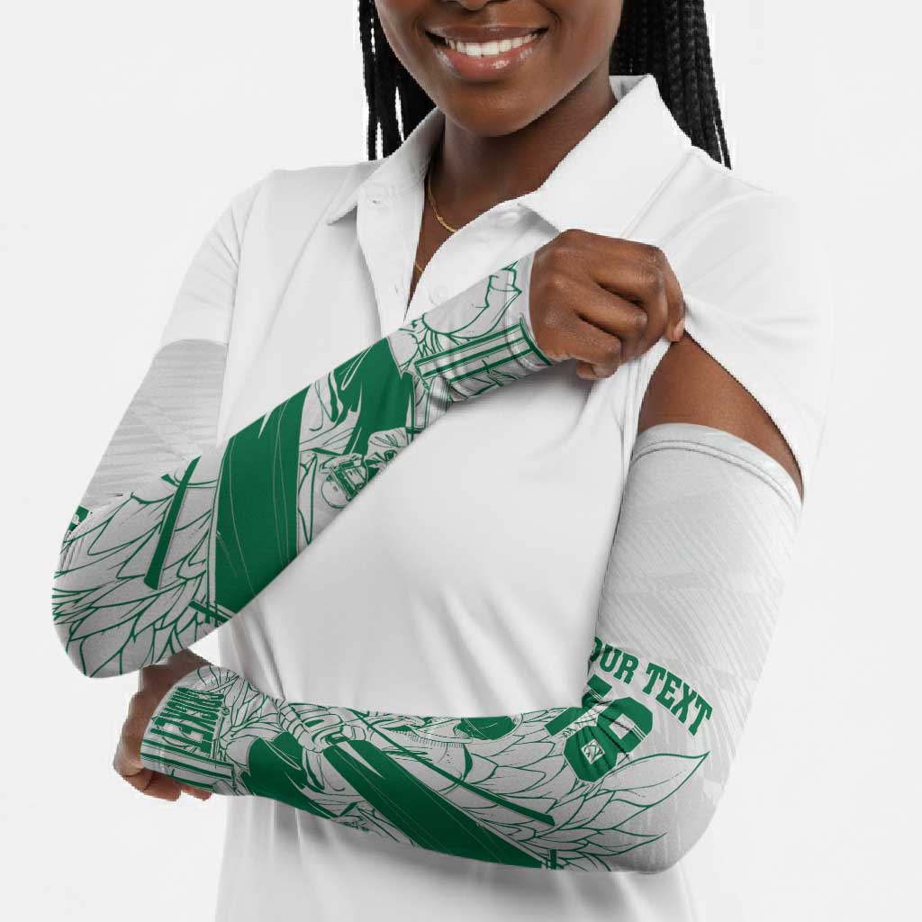 Cricket South Africa Custom Arm Sleeves White Version Proteas