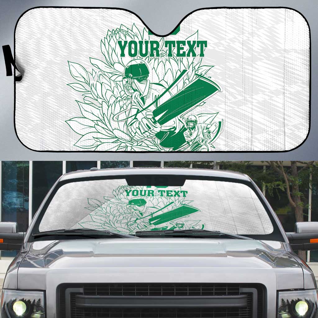 Cricket South Africa Custom Auto Sun Shade White Version Proteas