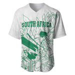 Cricket South Africa Custom Baseball Jersey White Version Proteas - African Pride