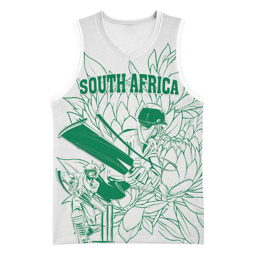 Cricket South Africa Custom Basketball Jersey White Version Proteas LT18