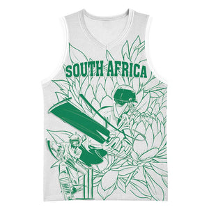 Cricket South Africa Custom Basketball Jersey White Version Proteas LT18