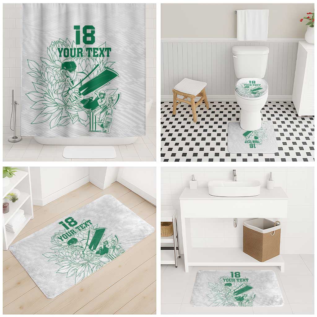 Cricket South Africa Custom Bathroom Set White Version Proteas