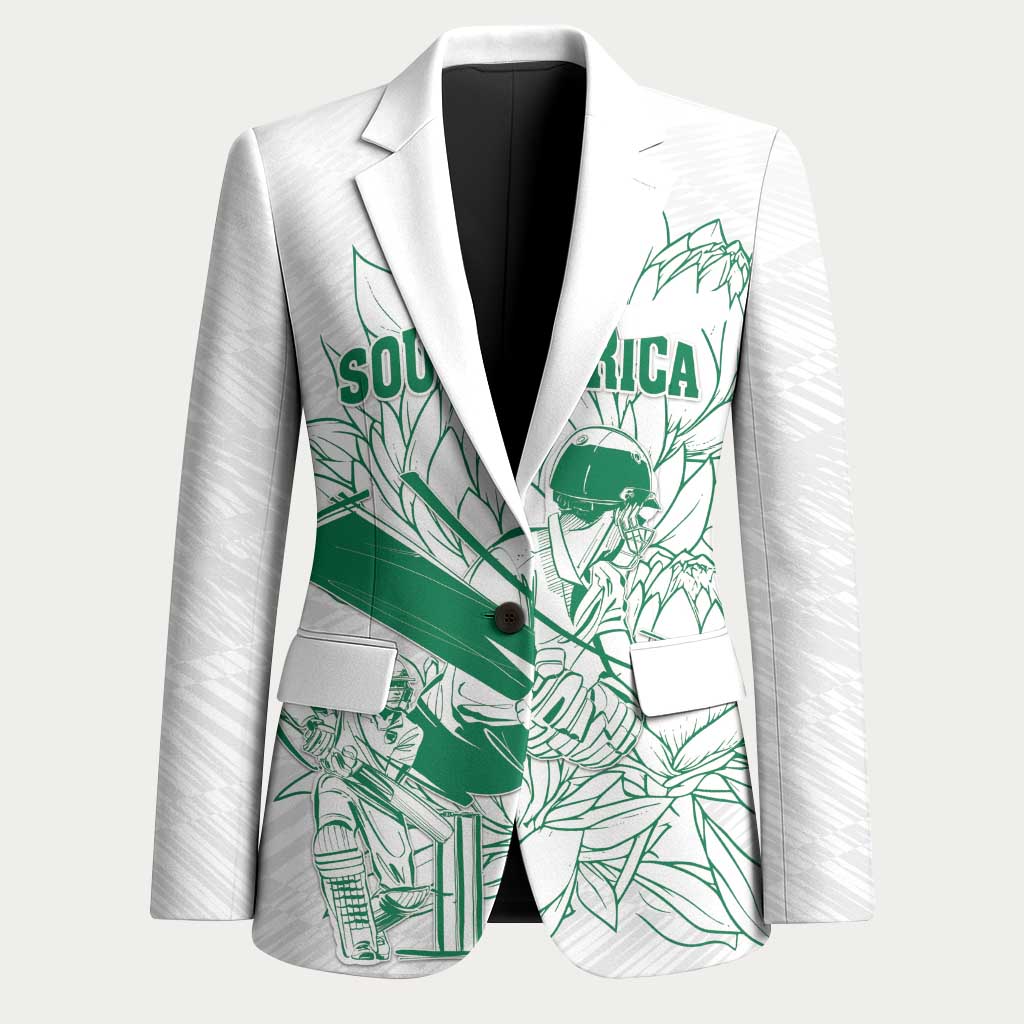 Cricket South Africa Custom Blazer White Version Proteas