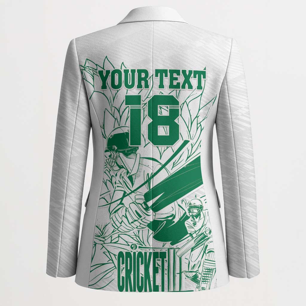 Cricket South Africa Custom Blazer White Version Proteas