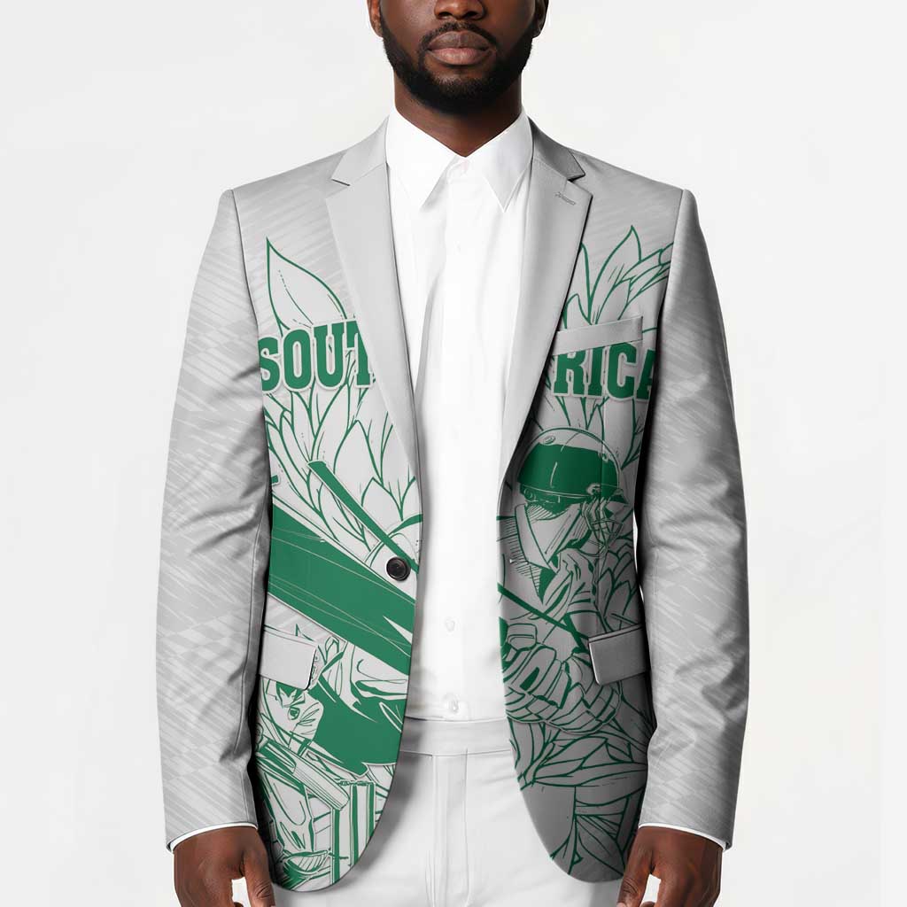 Cricket South Africa Custom Blazer White Version Proteas