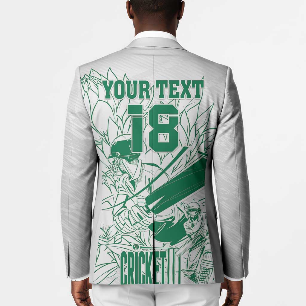 Cricket South Africa Custom Blazer White Version Proteas