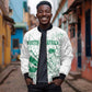 Cricket South Africa Custom Bomber Jacket White Version Proteas - African Pride