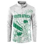Cricket South Africa Custom Button Sweatshirt White Version Proteas