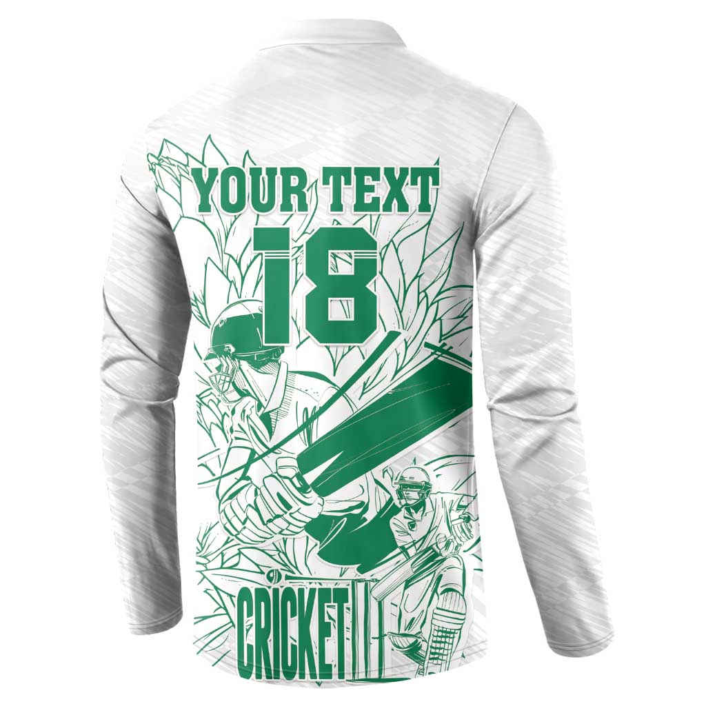 Cricket South Africa Custom Button Sweatshirt White Version Proteas