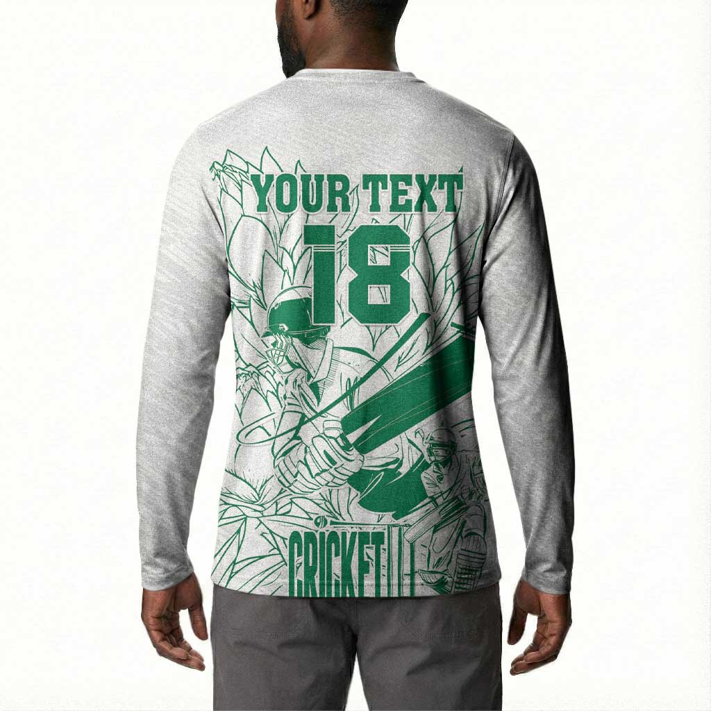 Cricket South Africa Custom Button Sweatshirt White Version Proteas