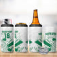 Cricket South Africa Custom 4 in 1 Can Cooler Tumbler White Version Proteas - African Pride
