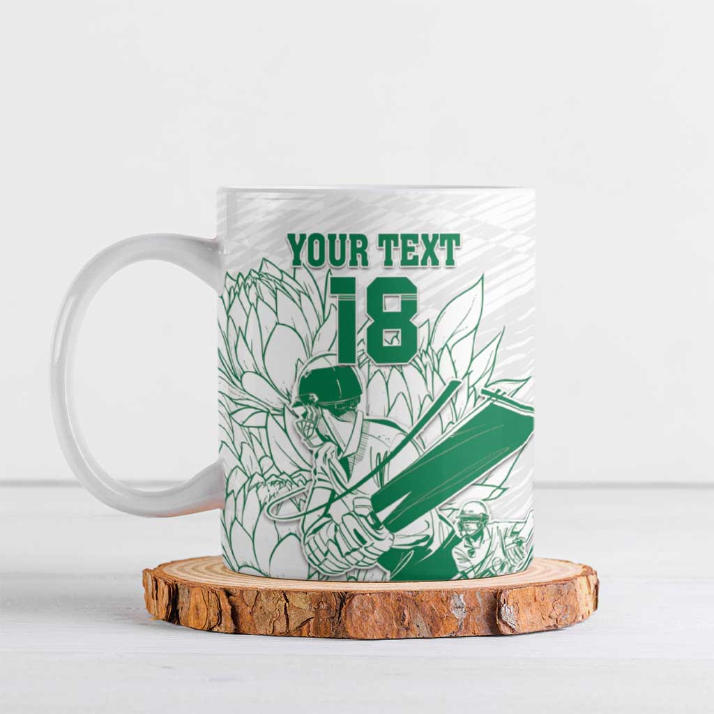 Cricket South Africa Custom Ceramic Mug White Version Proteas