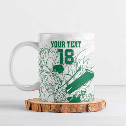 Cricket South Africa Custom Ceramic Mug White Version Proteas